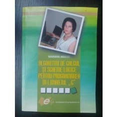 Algoritmi de calcul si scheme logice pentru programarea in limbajul C- Mariana Arghir