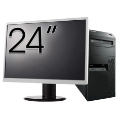 Pachet Calculator Lenovo Thinkcentre M92p Tower, Intel Core i5-3470 3.20GHz, 4GB DDR3, 250GB SATA, DVD-RW + Monitor 24&amp;quot; NewTechnology Media