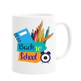 Cana alba personalizata "welcome back to school", INOVATIX&reg;. 330ml