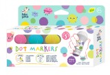 Cumpara ieftin Set 5 carioci lavabile Dot Markers - culori pastel, Haku Yoka