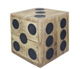 Cumpara ieftin Taburet lemn maro negru 35 x 35 x 35 cm