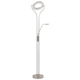 Lampă de podea, argintiu, 180 cm, 18 W, reglabilă