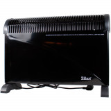 Convector electric Zilan ZLN-6843, 2000 W, 3 trepte de putere, Termostat reglabil, Negru