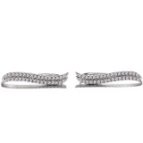Cumpara ieftin Cercei ear cuffs argint 925, JW675, model elegant, placat cu rodiu