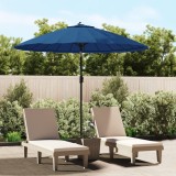 VidaXL Umbrelă de soare de exterior, st&acirc;lp aluminiu, azuriu, 270 cm