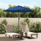 vidaXL Umbrelă de soare de exterior, st&acirc;lp aluminiu, azuriu, 270 cm 47311