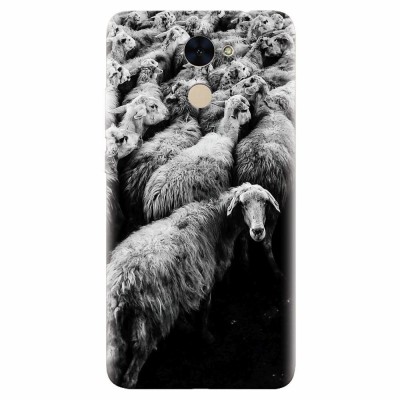 Husa silicon pentru Huawei Enjoy 7 Plus, Sheep foto