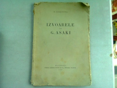 IZVOARELE LUI G. ASAKI - D. CARACOSTEA foto