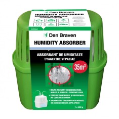 Dezumidificator camera, fara parfum, absorbant umiditate Den Braven Clasic, interior, 450 g, suprafata dezumidificare 35 mp foto
