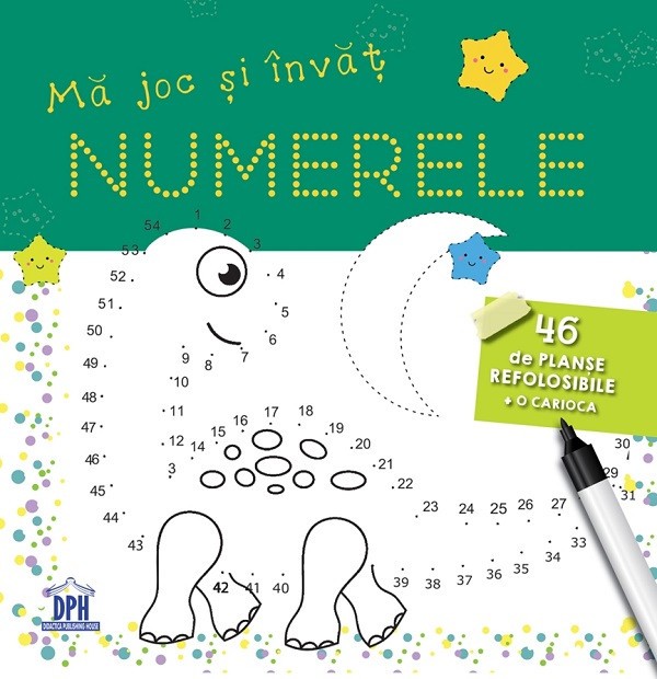 Ma Joc Si Invat Numerele - 46 De Planse Refolosibile + O Carioca , - Editura DPH