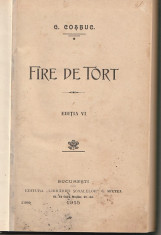 G. COSBUC - FIRE DE TORT ( 1915 RELEGATA EDITIA VI ) foto