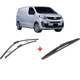 Cumpara ieftin Set 3 stergatoare FIAT SCUDO Van 2007 - 2023, pentru parbriz si luneta, Valeo Silencio