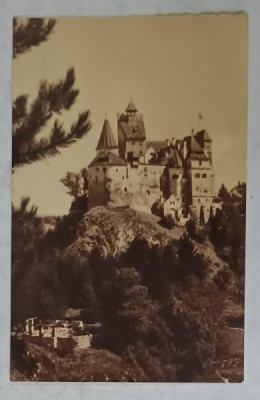 CASTELUL BRAN , SECOLUL XIV , CARTE POSTALA ILUSTRATA , FOTOGRAVURA &amp;#039; CARTEA ROMANEASCA &amp;#039; , INTERBELICA foto