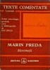 Morometii - Marin Preda, Albatros, Lyceum, Texte Comentate, Literatura Romana, Studii Literare, Coperta Brosata
