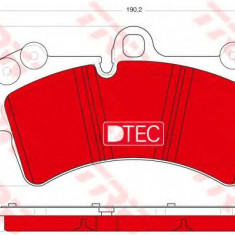 Set placute frana,frana disc PORSCHE CAYENNE (9PA, 955) (2002 - 2010) TRW GDB1548DTE