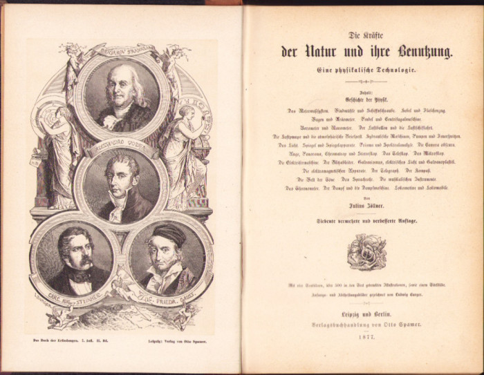 HST 707SPN Das Buch der Erfindungen, Gewerbe und Industrien, volumul II, 1877