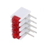 LED Roșu 4 Diode 20mA Lentilă Difuză