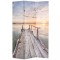 Gossi paravan de camera pliabil, 120 x 170 cm, imprimeu lac