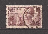 Franta 1938 - Timbru de caritate - Pentru orbi, Stampilat (vezi descrierea)