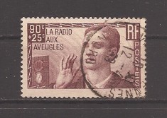 Franta 1938 - Timbru de caritate - Pentru orbi, Stampilat (vezi descrierea)