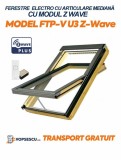Fereastra electro cu articulare mediana, cu modul Z-Wave, Fakro, Model FTP-V U3 Z-Wave