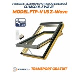 Fereastra electro cu articulare mediana, cu modul Z-Wave, Fakro, Model FTP-V U3 Z-Wave