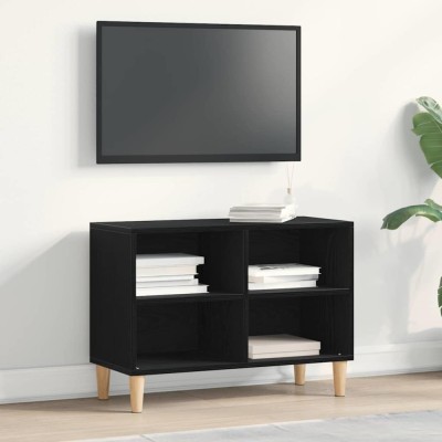 vidaXL Cabinet TV Negru 69.5 x 30 x 50 cm Lemn compozit foto