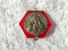 CUTIE ISUS HRISTOS de colectie 1900 SPANIA hexagonala ROSIE manopera EXCEPTIONAL