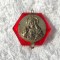 CUTIE ISUS HRISTOS de colectie 1900 SPANIA hexagonala ROSIE manopera EXCEPTIONAL