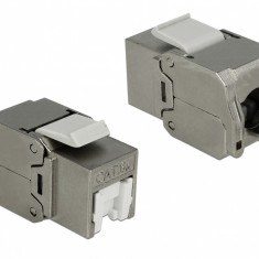 Modul keystone RJ45 la LSA Cat.6A STP cu protectie praf, Delock 86385