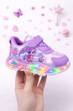 Cumpara ieftin Adidasi mov cu luminite pentru fetite Ponei (Marime Disponibila: Marimea 26)
