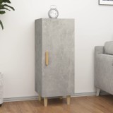 vidaXL Servantă, gri beton, 34,5x34x90 cm, lemn compozit