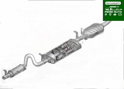 Sistem De Evacuare Complet Renault Megane 2007 foto