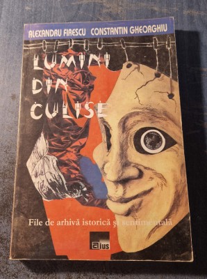 Lumini din culise file de arhiva istorica Al. Firescu C Gheorghiu autograf foto