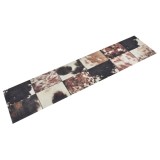 VidaXL Covor de bucătărie lavabil Animal Skin, 60x300 cm, catifea