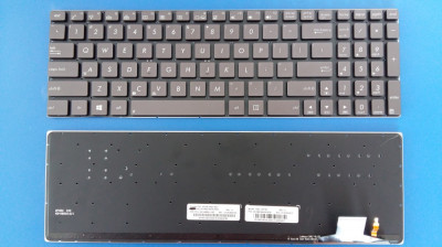 Tastatura laptop noua ASUS UX51 GRAY (Backlit, witout frame ,WIN8) US foto