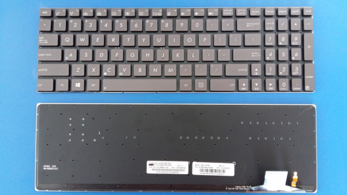 Tastatura laptop noua ASUS UX51 GRAY (Backlit, witout frame ,WIN8) US