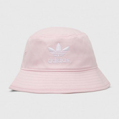 adidas Originals pălărie din bumbac culoarea roz, bumbac IS4628
