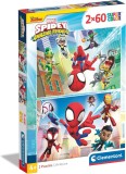 Set puzzle Spidey and His Amazing Friends Clementoni 2 in 1 2x60 piese