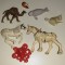 7 figurine cai caracatita dromader pisica cobai lamantin GRATUIT SET27 T4