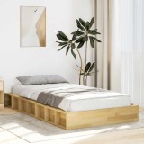 Cumpara ieftin Cadru de pat fără saltea 90x190 cm din lemn masiv de stejar