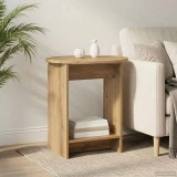 vidaXL Masă laterală Stejar Artizanal 50 x 39,5 x 55 cm Lemn prelucrat 899860