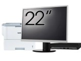 Pachet Calculator Second Hand HP EliteDesk 800 G6 Mini PC, Intel Core i5-10500T 2.30 - 3.80GHz, 8GB DDR4, 256GB SSD + Monitor 22&amp;quot; &amp; Imprimanta Br
