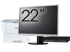 Pachet Calculator Second Hand HP EliteDesk 800 G6 Mini PC, Intel Core i5-10500T 2.30 - 3.80GHz, 8GB DDR4, 256GB SSD + Monitor 22&amp;quot; &amp; Imprimanta Br