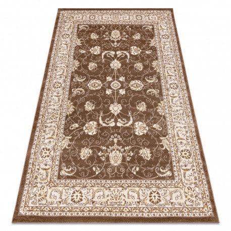Covor MEFE modern 2312 Ornament, cadru - structural două niveluri de l&acirc;nă bej &icirc;nchis, 160x220 cm