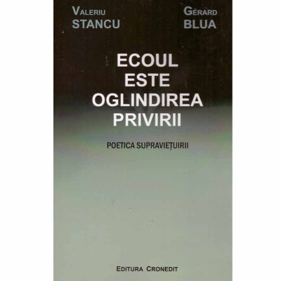 Valeriu Stancu, Gerard Blua - Ecoul este oglindirea privirii - poetica supravietuirii - 131597 foto