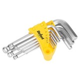 Set chei imbus otel crom-vanadiu Rebel, 9 piese/set