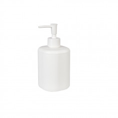 Dispenser de sapun Livarno home, capacitate 400 ml, plastic, alb
