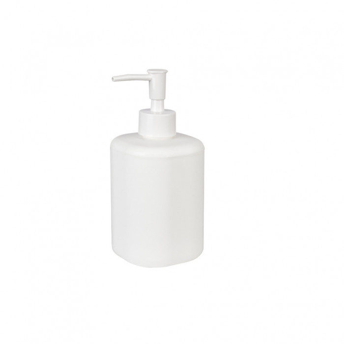 Dispenser de sapun Livarno home, capacitate 400 ml, plastic, alb