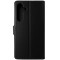 Husa tip carte cu stand Techsuit, aspect piele neagra, pentru Samsung Galaxy S24 FE 5G